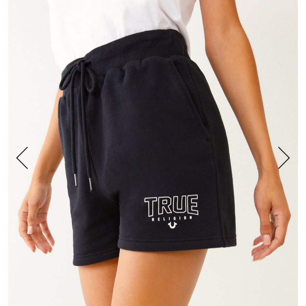 True Religion logo shorts